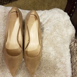 Tan Suede Pumps